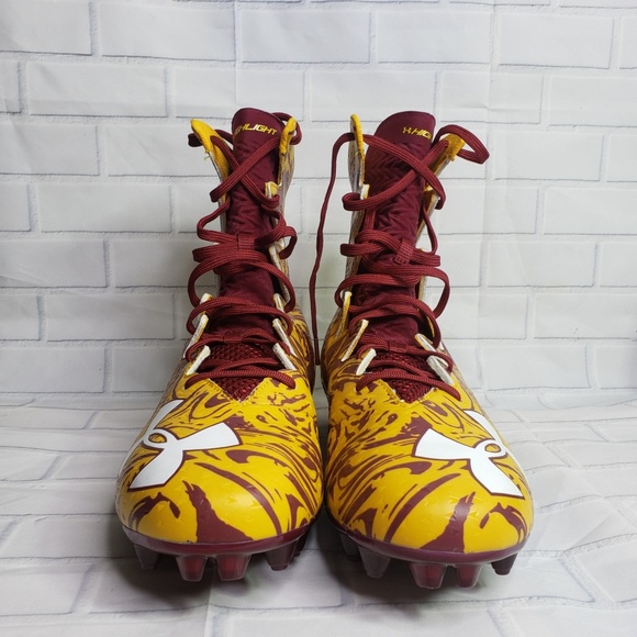 maroon under armour cleats